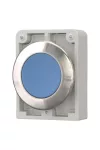 EATON 188097 Nyomógomb vezérlőfej, süllyesztett nyomógomb, reteszeléssel, rozsdamentes acél gyűrű, kék 