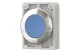 EATON 188097 Nyomógomb vezérlőfej, süllyesztett nyomógomb, reteszeléssel, rozsdamentes acél gyűrű, kék 