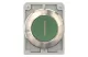 EATON 188101 Nyomógomb vezérlőfej, süllyesztett nyomógomb, reteszeléssel, rozsdamentes acél gyűrű, zöld I