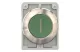 EATON 188101 Nyomógomb vezérlőfej, süllyesztett nyomógomb, reteszeléssel, rozsdamentes acél gyűrű, zöld I