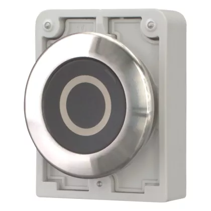   EATON 188103 Nyomógomb vezérlőfej, süllyesztett nyomógomb, reteszeléssel, rozsdamentes acél gyűrű, piros O