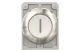 EATON 188104 Pushbutton, RMQ-Titan, flat, maintained, White, inscribed, Front ring stainless steel - 6