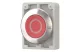 EATON 188105 Nyomógomb vezérlőfej, süllyesztett nyomógomb, reteszelés nélkül, rozsdamentes acél gyűrű, piros O