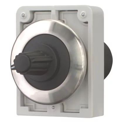   EATON 188125 Potenciométer, IP65, lineáris, rozsdamentes acél gyűrű, 1000 kOhm, skála nélkül