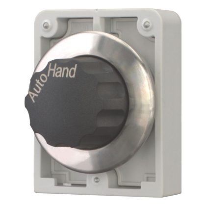 EATON 188185 Selector switch, RMQ-Titan, with rotary head, maintained, 3 positions, inscribed, Front ring stainless steel, Auto 0 Man.