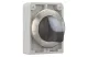 EATON 188195 Illuminated selector switch actuator, RMQ-Titan, with thumb-grip, momentary, 3 positions, White, Front ring stainless steel - 7