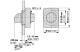 EATON 188196 Illuminated selector switch actuator, RMQ-Titan, with thumb-grip, momentary, 3 positions, yellow, Front ring stainless steel - 8