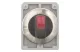 EATON 188199 Kapcsoló vezérlőfej, megvilágított, 2 állású, retesz. nélkül, rozsdamentes acél gyűrű, 40 fok, piros