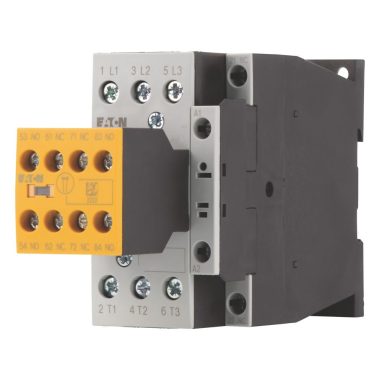 EATON 191704 Safety contactor, 380 V 400 V: 7.5 kW, 2 N/O, 3 NC, 110 V 50 Hz, 120 V 60 Hz, AC operation, Screw terminals, with mirror contact.