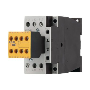 EATON 191711 Safety contactor, 380 V 400 V: 11 kW, 2 N/O, 3 NC, RDC 24: 24 - 27 V DC, DC operation, Screw terminals, with mirror contact.