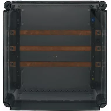 EATON 194565 CI szekrény átlátszó fedéllel, L1,L2,L3 60mm gyűjtősínnel 250A-ig, Ma x Szé x Mé=375x375x225