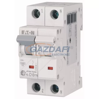 EATON 194749 xPole Home kismegszakító 4,5kA, 1P+N, 10A, C jelleggörbe