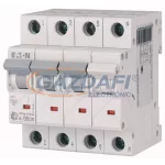   EATON 194798 xPole Home kismegszakító 4,5kA, 3P+N, 6A, B jelleggörbe