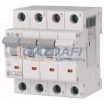   EATON 194806 xPole Home kismegszakító 4,5kA, 3P+N, 50A, B jelleggörbe