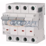   EATON 194813 xPole Home kismegszakító 4,5kA, 3P+N, 25A, C jelleggörbe