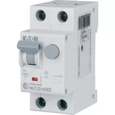 EATON 195125 xPole Home kombinált áram-védő 6kA, 1P+N,10A,C,30mA,'AC'