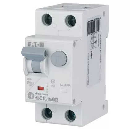   EATON 195125 xPole Home kombinált áram-védő 6kA, 1P+N,10A,C,30mA,'AC'