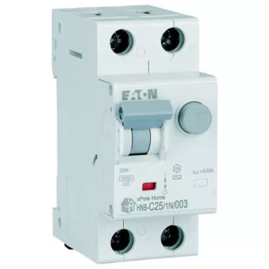 EATON 195129 xPole Home kombinált áram-védő 6kA, 1P+N,25A,C,30mA,'AC'