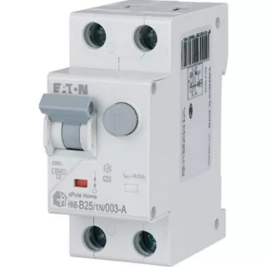 EATON 195135 xPole Home kombinált áram-védő 6kA, 1P+N, 25A,B,30mA,'A'