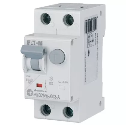   EATON 195135 xPole Home kombinált áram-védő 6kA, 1P+N, 25A,B,30mA,'A'