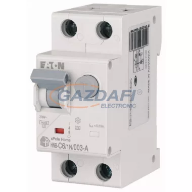 EATON 195136 xPole Home kombinált áram-védő 6kA, 1P+N, 6A, C,30mA,'A'
