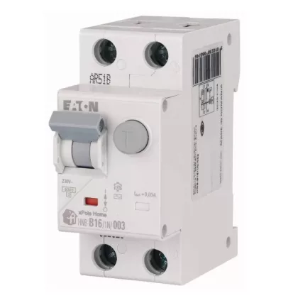   EATON 195139 xPole Home kombinált áram-védő 6kA, 1P+N, 16A,C,30mA,'A'