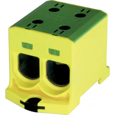 EATON 195354 Sorkapocsblokk 2 pólus, 150mm², 640A Cu / 580A Al, zöld/sárga