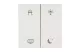 EATON 196844 Rocker 2-way, gloss, white, 4-sences B - 4 EATON 196844 Rocker 2-way, gloss, white, 4-sences B - 4