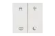 EATON 196844 Rocker 2-way, gloss, white, 4-sences B - 6 EATON 196844 Rocker 2-way, gloss, white, 4-sences B - 6