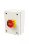 EATON 197441 Main switch, T0, 20 A, surface mounting, 2 contact unit(s), 3 pole, 1 N/O, Emergency switching off function, With red rotary handle and yellow locking