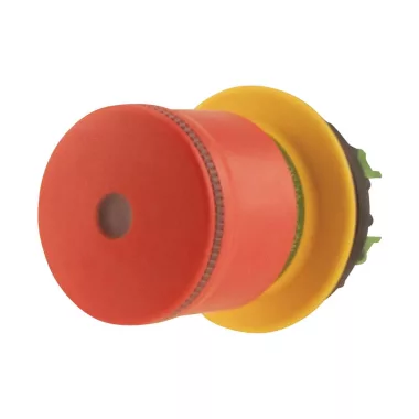 EATON 197537 Emergency stop/emergency switching off pushbutton, RMQ-Titan, Mushroom-shaped, 30 mm, Illuminated with LED element, Pull-to-release function, Red, yel