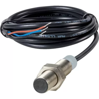 EATON 197687 Induktív érintésmentes érzékelő árnyékolt Ø12mm; kapcsolás 2mm; 1Z; kábel 2m; PNP