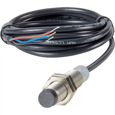 EATON 197699 Proximity switch, E57G General Purpose Serie, 1 NC, 3-wire, 10 - 30 V DC, M12 x 1 mm, Sn= 4 mm, Non-flush, PNP, Stainless steel, 2 m connection cable
