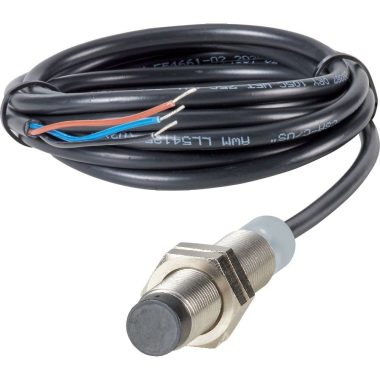 EATON 197701 Proximity switch, E57G General Purpose Serie, 1 NC, 3-wire, 10 - 30 V DC, M12 x 1 mm, Sn= 8 mm, Non-flush, PNP, Stainless steel, 2 m connection cable
