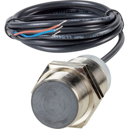 EATON 197745 Proximity switch, E57G General Purpose Serie, 1 N/O, 3-wire, 10 - 30 V DC, M30 x 1.5 mm, Sn= 15 mm, Flush, NPN, Stainless steel, 2 m connection cable