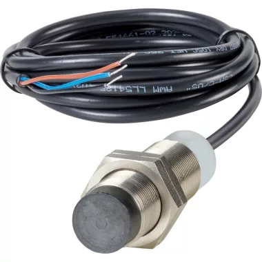 EATON 197799 Induktív érintésmentes érzékelő nem árnyékolt Ø18mm; 8mm kapcsolás; 1Ny; 2m kábel; PNP