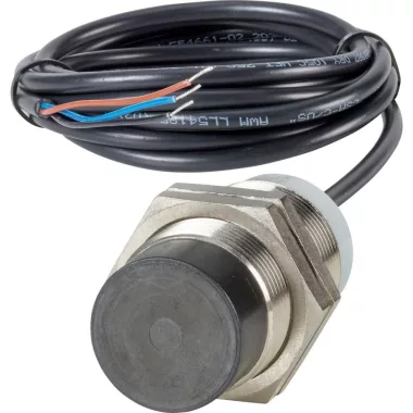 EATON 197817 Induktív érintésmentes érzékelő nem árnyékolt Ø30mm; kapcsolás 15mm; 1Z; kábel 2m; PNP
