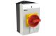 EATON 227868 Main switch, P1, 32 A, surface mounting, 3 pole, Emergency switching off function, With red rotary handle and yellow locking ring, Lockable in the 0 ( - 5