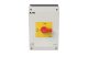 EATON 255899 On-Off switch, P3, 63 A, surface mounting, 3 pole, Emergency switching off function, with red thumb grip and yellow front plate, UL/CSA - 4