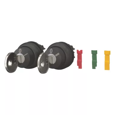EATON 262522 Key-operated actuator, maintained, Select from 2 or 3 positions, MS1–MS20: Key withdrawable: Selectable, Bezel: black