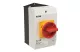 EATON 264011 Main switch, T3, 32 A, surface mounting, 4 contact unit(s), 7-pole, Emergency switching off function, With red rotary handle and yellow locking ring, - 4