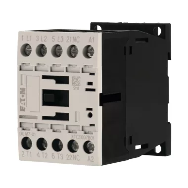 EATON 276579 Kontaktorok 7A/3kW AC-3, 22A AC-1, 3-pólus+1ny érintkezõ, Uc=208V/60Hz