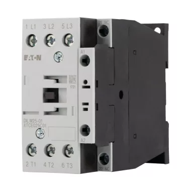 EATON 277163 Contactor, 3 pole, 380 V 400 V 11 kW, 1 NC, 220 V 50 Hz, 240 V 60 Hz, AC operation, Screw terminals