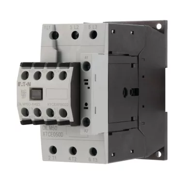 EATON 277870 Kontaktorok 50A/22kW AC-3, 80A AC-1, 3-pólus, 2z+2ny érintkezõ, Uc=230V/50Hz, 230V/60Hz