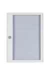 EATON 285224 Surface mounted steel sheet door white, transparent with Profi Line handle for 24MU per row, 4 rows