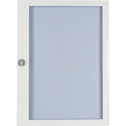 EATON 285227 Flush mounted steel sheet door white, transparent with Profi Line handle for 24MU per row, 2 rows