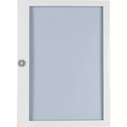 EATON 285229 Flush mounted steel sheet door white, transparent with Profi Line handle for 24MU per row, 4 rows