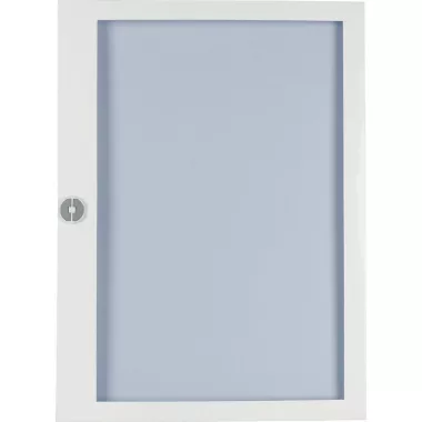 EATON 285231 Üvegezett ajtó, süllyesztett elosztótábla, 24TE/sor, 6 sor, műanyag forgó zár xEnergy Basic