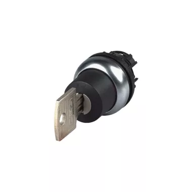 EATON 285537 Key-operated actuator, maintained, 2 positions 0, I, Bezel: titanium, Suitable for master key systems