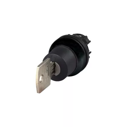 EATON 285538 Key-operated actuator, maintained, 2 positions 0, I, Bezel: black, Suitable for master key systems